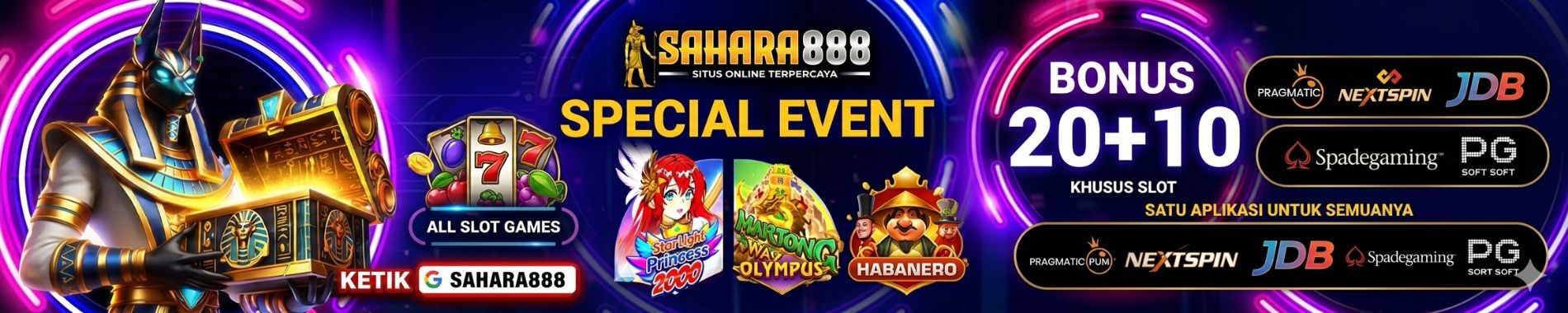 EVENT PROMO SAHARA888 20+10